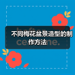 不同梅花盆景造型的制作方法
