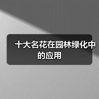 十大名花在园林绿化中的应用(图4) 十大名花在园林绿化中的应用(图4)