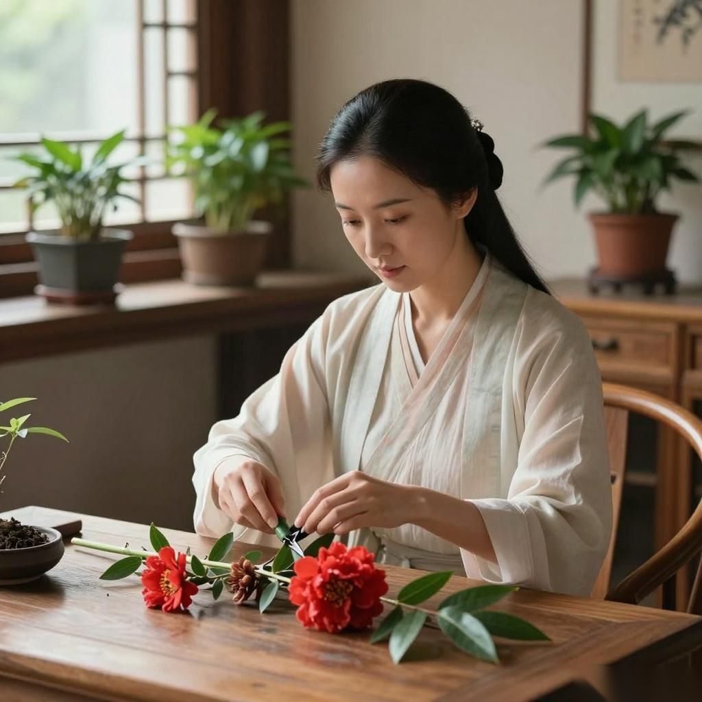 中医药文化与花艺创新融合：本草花艺应用场景与实践(图2)