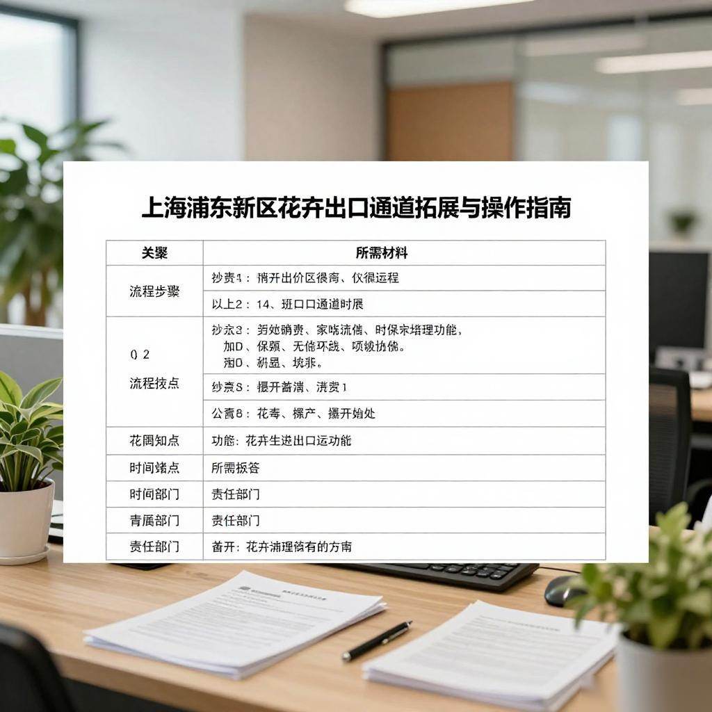 上海浦东新区花卉出口通道拓展与操作指南｜外贸创新高全攻略(图2)