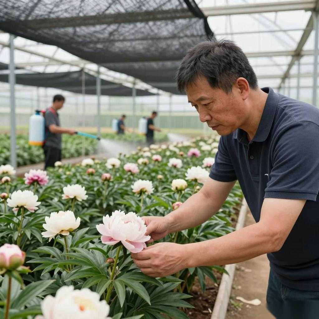 菏泽芍药产业大棚+大田组合技术详解与应用指南(图2)