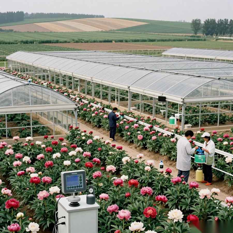 菏泽芍药产业大棚+大田组合技术详解与应用指南(图3)