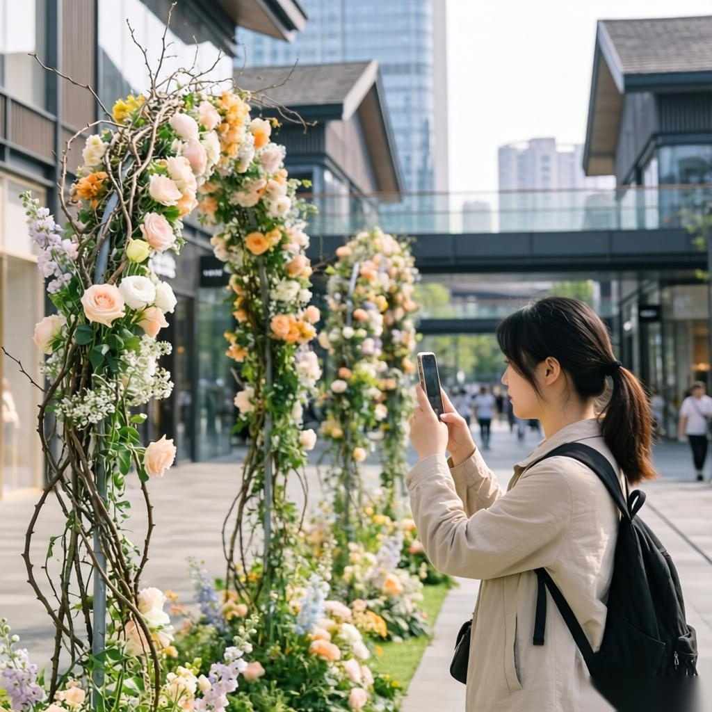 上海国际花卉节全城办展攻略：商圈花艺装置与打卡体验指南(图2)