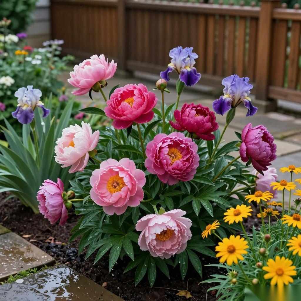 庭院地栽花卉养护技巧｜芍药牡丹鸢尾金鸡菊故障排查指南