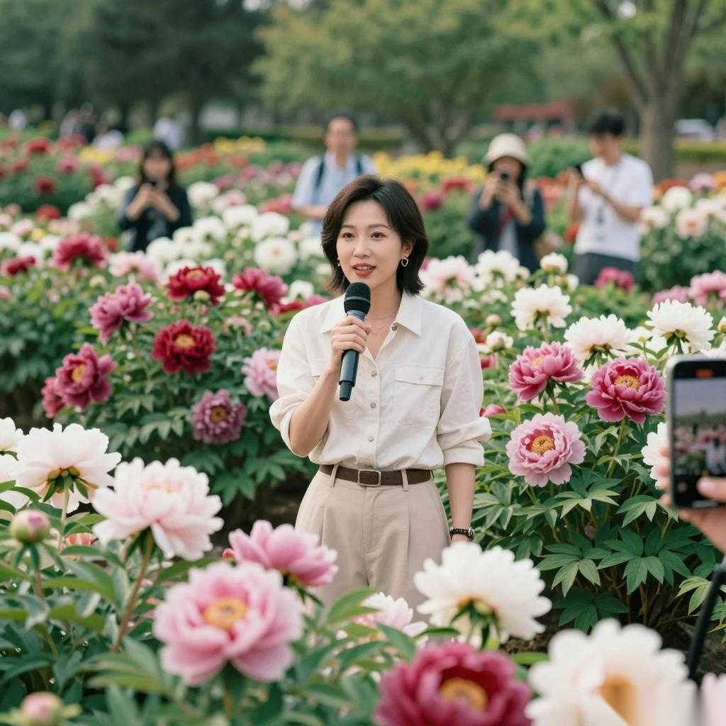 电商直播助力芍药文化传播：菏泽芍药花朝节新场景