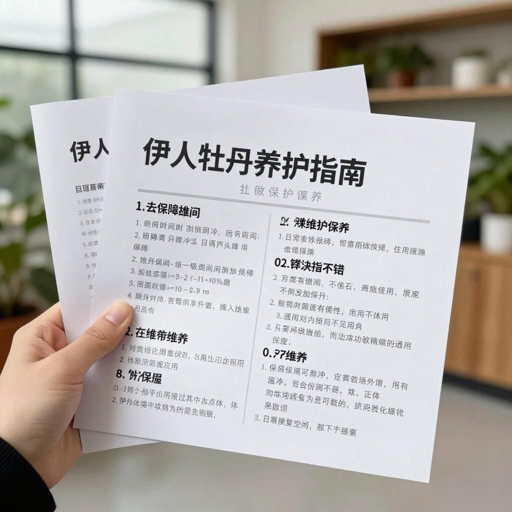 伊人牡丹养护指南：故障排查与维护保养全攻略(图1)