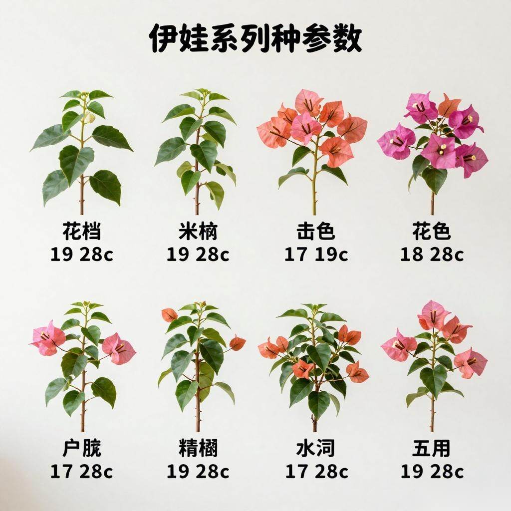 三角梅苗圃选型指南：伊娃系列品种参数对比与网红经济分析全攻略(图2)