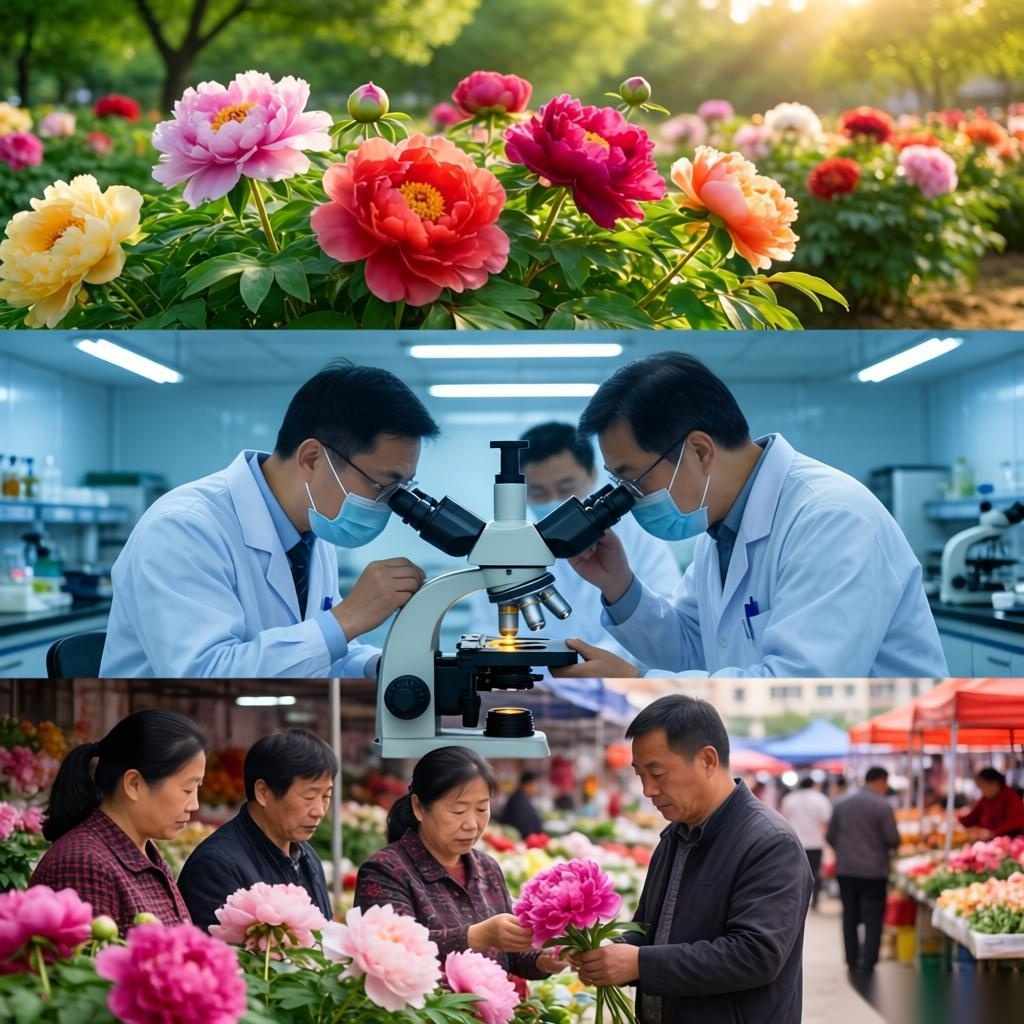 洛阳牡丹园芍药鲜切花展科研赋能花卉产业(图3)