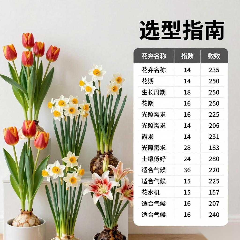 球根花卉选型指南：参数对比与选择建议全攻略(图1)