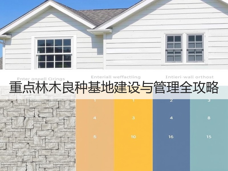 重点林木良种基地建设与管理全攻略
