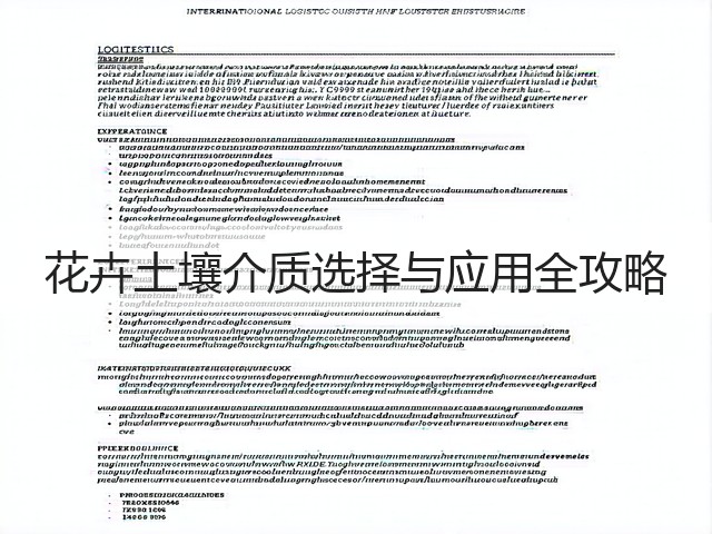 花卉土壤介质选择与应用全攻略(图3) 花卉土壤介质选择与应用全攻略(图3)