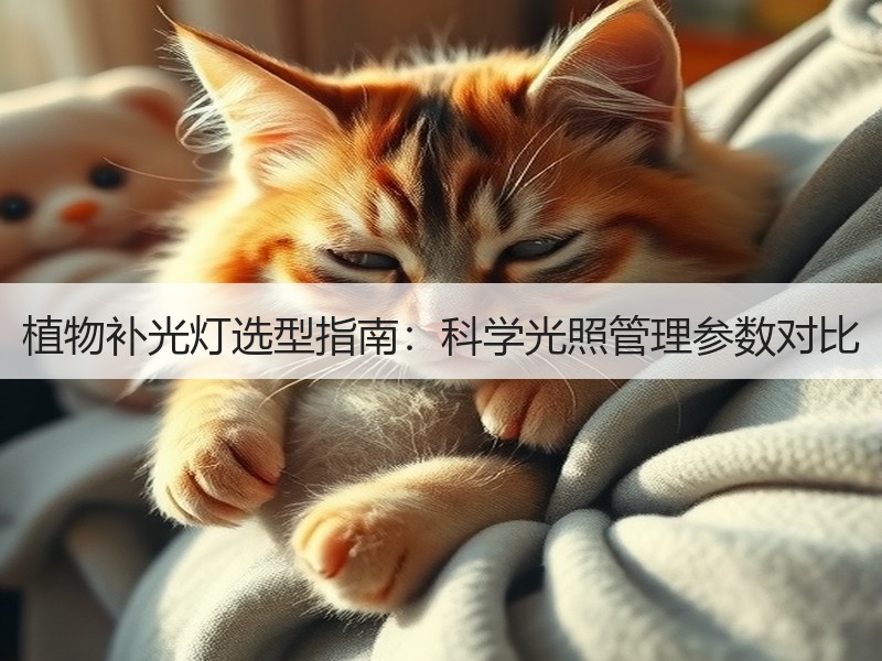 植物补光灯选型指南：科学光照管理参数对比