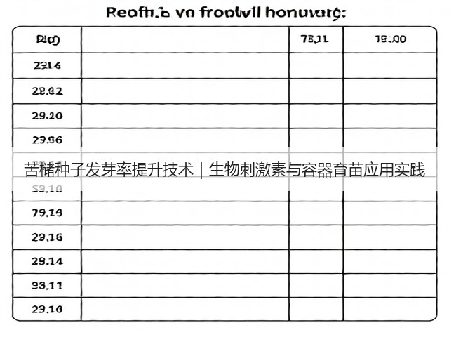 苦槠种子发芽率提升技术|生物刺激素与容器育苗应用实践(图1) 苦槠种子发芽率提升技术|生物刺激素与容器育苗应用实践(图1)