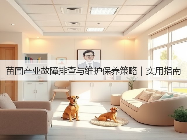 苗圃产业故障排查与维护保养策略|实用指南(图1) 苗圃产业故障排查与维护保养策略|实用指南(图1)